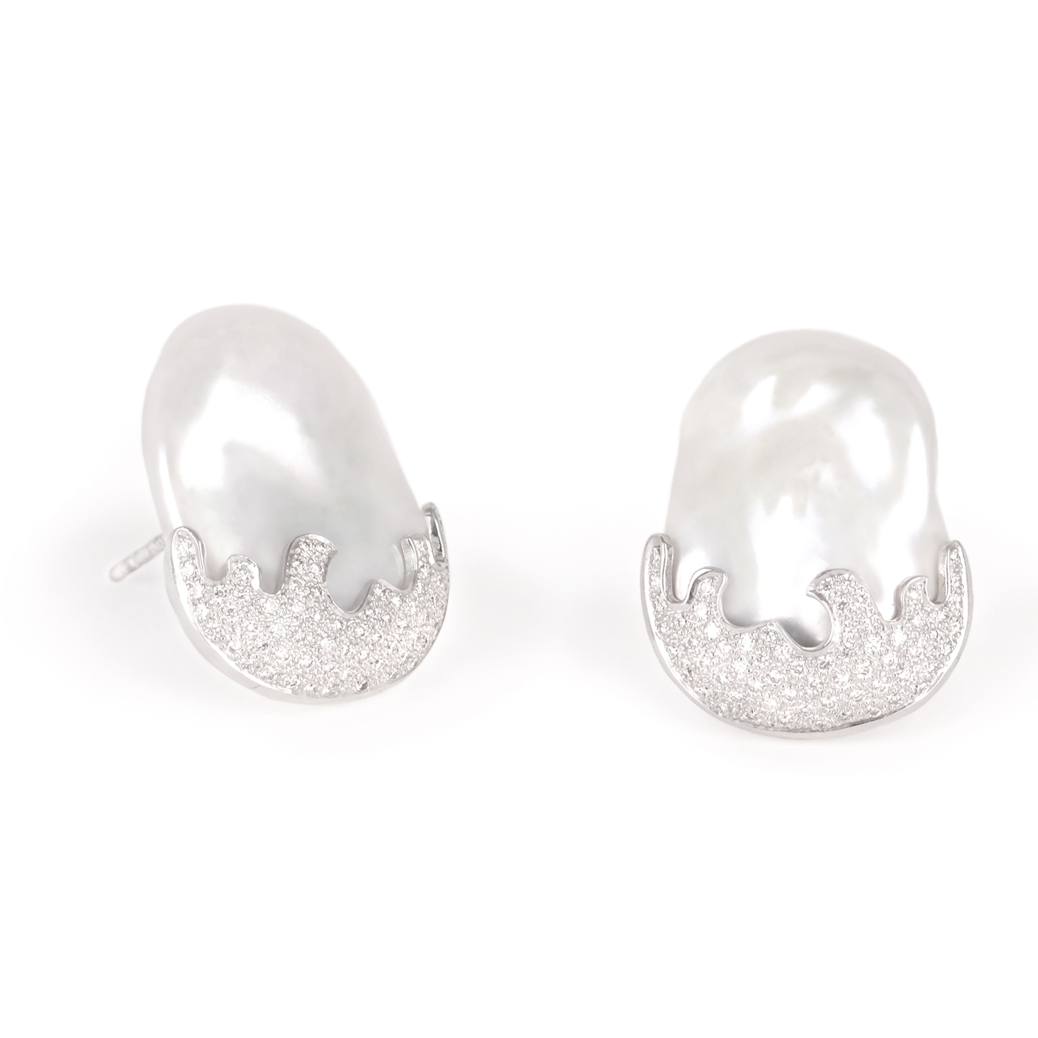 Matara Fine Jewelry Earrings Dipped L - Matarastudio